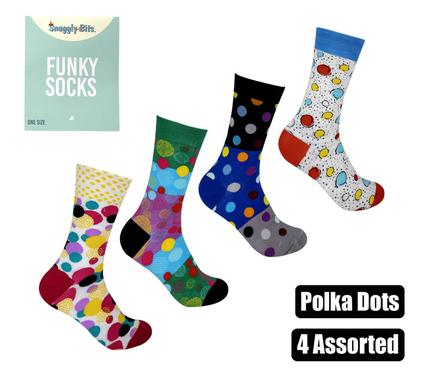 SOCKS UNISEX POLKA DOT DESIGNS
