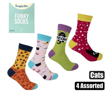 SOCKS UNISEX CAT DESIGNS
