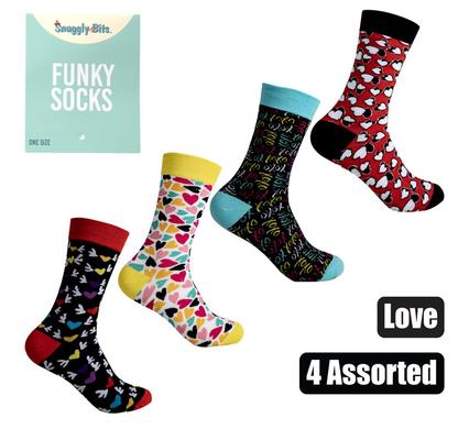SOCKS UNISEX LOVE ASSTD