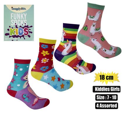 SOCKS KIDS GIRLS SIZE 7-10 (18cm)