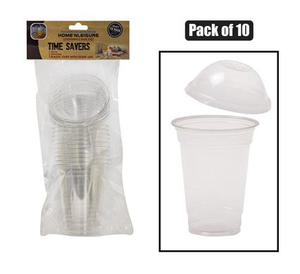 PICNIC CUPS DOME 300ml PACK-10 CLEAR