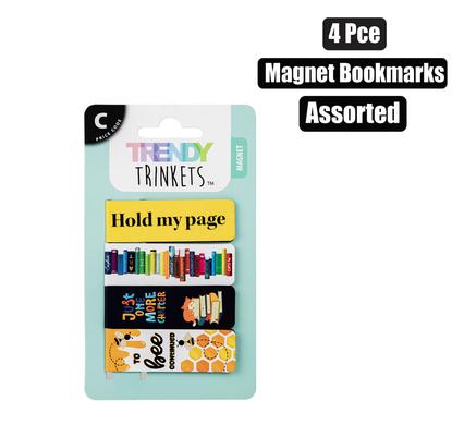 MAGNET BOOKMARK ASSORTED 4PC