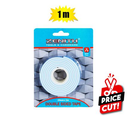 TAPE DBL-SIDED 24x1000mm CARD     ZENITH