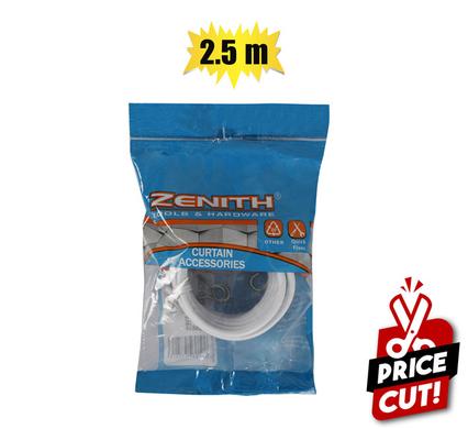 CURTAIN WIRE 2.5m+HOOKS+EYES      ZENITH