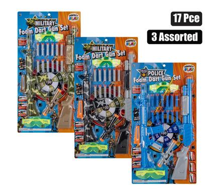 GUN RIFLE SUCTION DART SET 17pc
