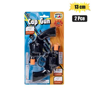 GUN HAND CAP 8 SHOT 2pc SET 13cm