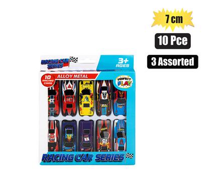 DIE CAST SET 10PCS RACERS 7cm EACH