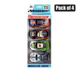 ALLOY RACING PACK OF 4 ASSTD