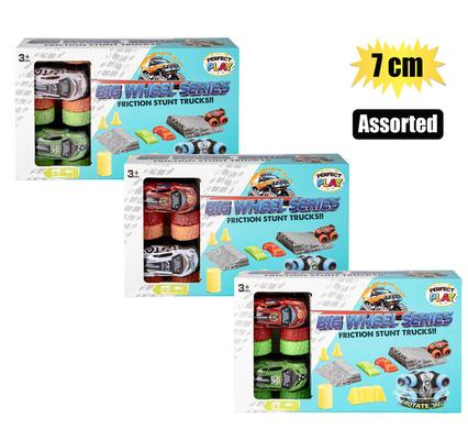 ALLOY 2 FRIC STUNT MONSTERS & ACC 7cm