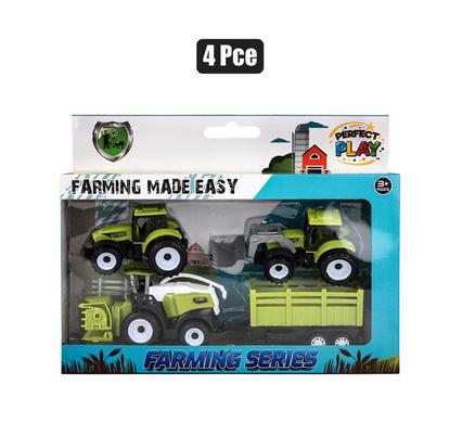 VEHICLE FARM TRACTOR 4pc 28cm