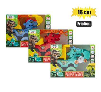 VEHICLE FRICTION DINOSAUR 16cm