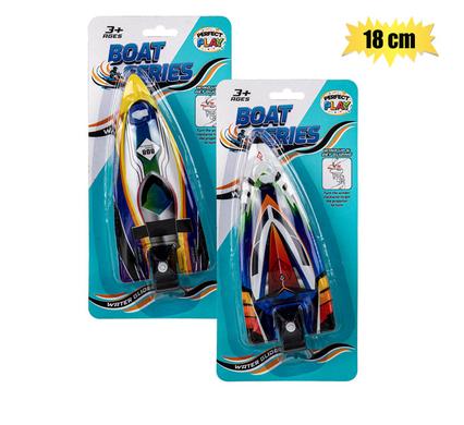 VEHICLE BOAT WIND UP 18cm