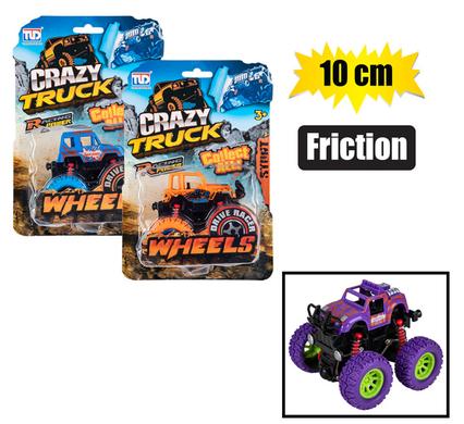VEHICLE MONSTER STUNT FRICTION10cm ASSTD