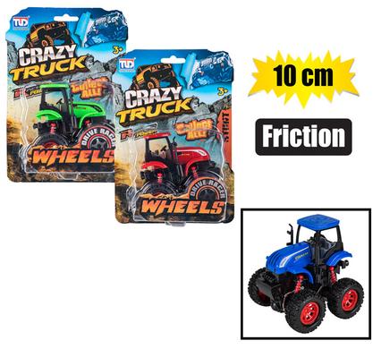 VEHICLE JEEP MONSTER FARM FRICTION 10cm