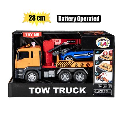 BATTERY OPERATED TOW TRUCK W/ SOUND 28cm