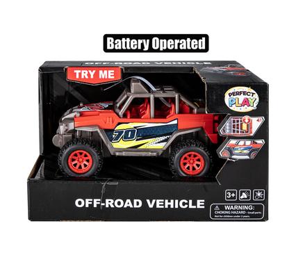 BATTERY OPERATED BUGGY  SOUND/LIGHT 18cm
