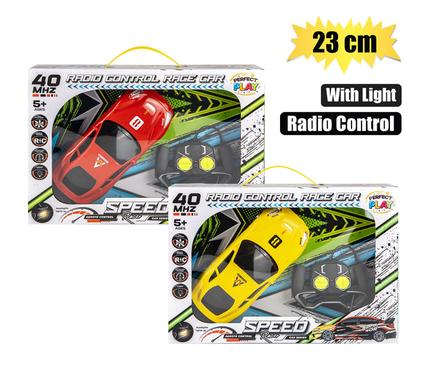 BATTERY OPERATED RC CAR W/LIGHT 23cm