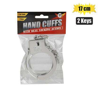 PLAYSET HAND CUFFS PL W/ 2 KEYS 17cm