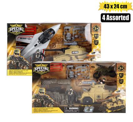 BOYS PLAYSET COMBAT 43x24cm