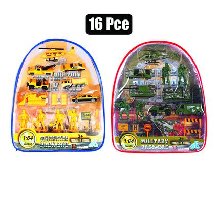 BOYS PLAYSET COMBAT BACKPACK  16pc