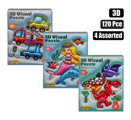PUZZLE 3D LOOK VISUAL 120PC