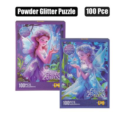 PUZZLE POWDER GLITTER PRINCESS 100PC