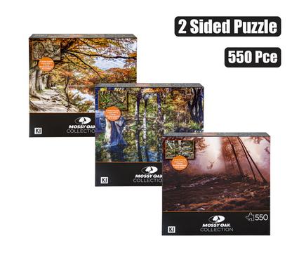 PUZZLE JIGSAW MOSSY OAK 2-SIDED 550PC