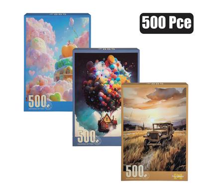 PUZZLE JIGSAW ASSORTED 500PC