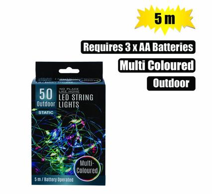LIGHT FAIRY LED-50x COL 5m O-DOOR B/O