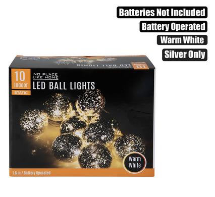 LIGHT FAIRY LED-10xBALL WARM WHITE 1.6m