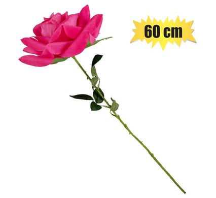 FLOWER OCCASION LONG PINK SATIN ROSE60cm