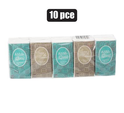 TISSUES 10PC 2-PLY