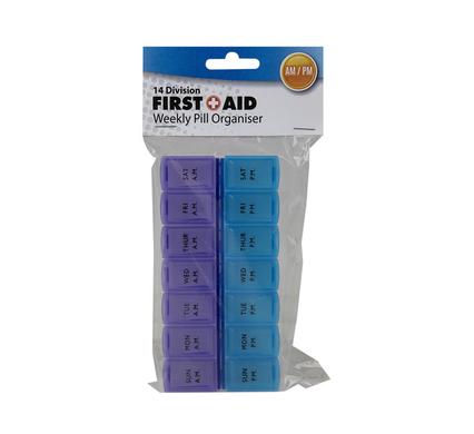 PILL-REMINDER 14-DIVISIONS AM/PM