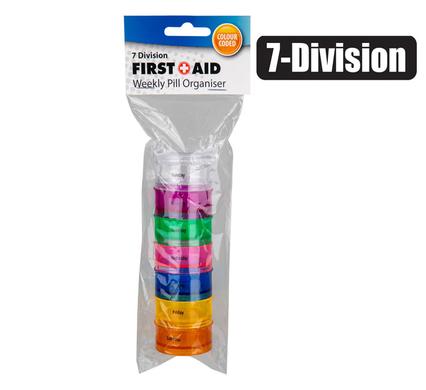 PILL-REMINDER 7-DIVISIONS ROUND SHAPE