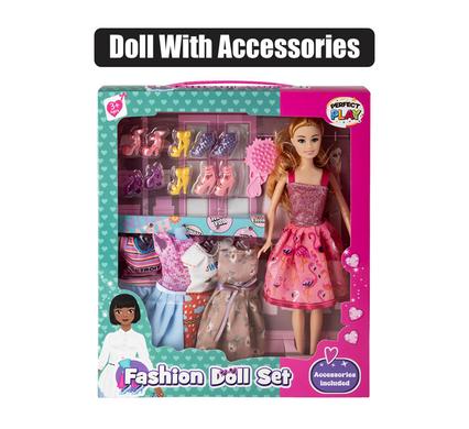 FASHION DOLL WITH DRESS ACCESSORIES