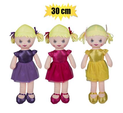 DOLL RAG 30cm ASSTD