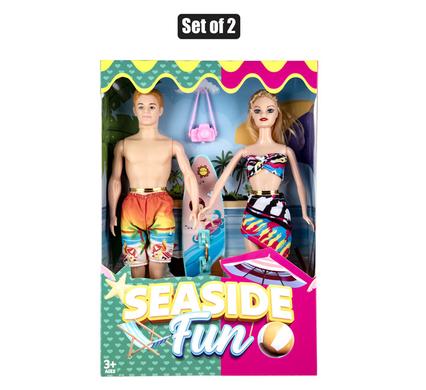 FASHION BEACH DOLLS SET OF 2