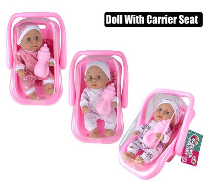 BABY DOLL WITH CARRIER SEAT