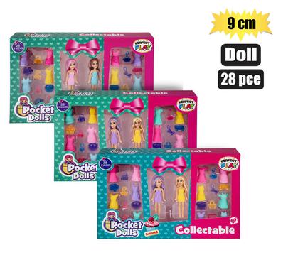 DOLL POCKET SCENTED SET 28PC 9cm