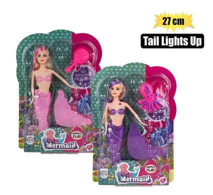DOLL MERMAID LIGHT UP TAIL 27 cm