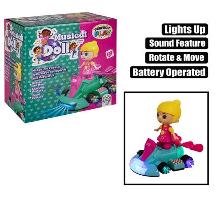 DOLL B/O DOLL & CAR W/LIGHT MUSIC