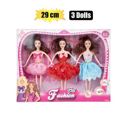DOLL FASHION SET OF 3 29cm
