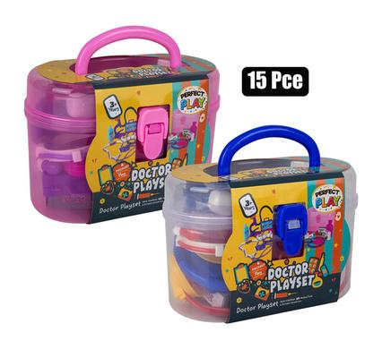 PLAY-SET DOCTOR SET W/CASE 15PCS