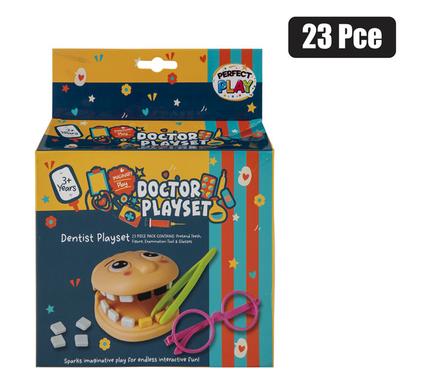 PLAY-SET DOCTOR DENTIST CHECKUP 23PC