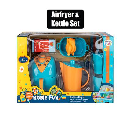 PLAY-SET KITCHEN AIRFRYER AND KETTLE SET