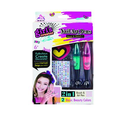 PLAYSET MAKE UP NAIL BRUSH & ART PEN SET