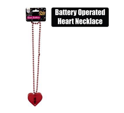 DRESS UP B/O NOVELTY HEART NECKLACE