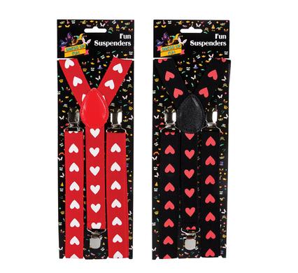 DRESS UP SUSPENDERS HEARTS AST