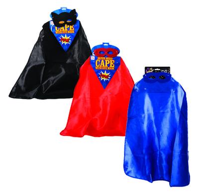 DRESS UP CAPE CHILD HERO & EYE MASK
