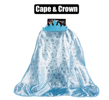 DRESS UP CAPE AND CROWN CHILD